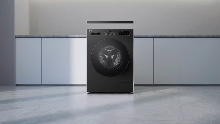 Зображено, що верхня частина пральної машини може бути знята і пральна машина може бути розміщена в обмеженому просторі