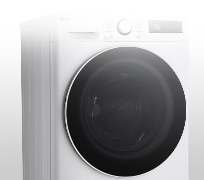 Чітко видно зображення пральної машини з дверцятами із загартованого скла.