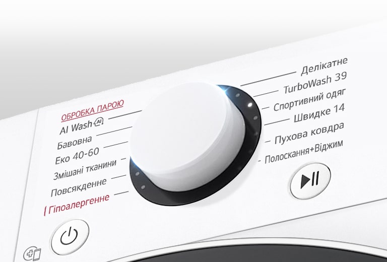 Це збільшене зображення панелі пральної машини, щоб добре було видно дисплей.