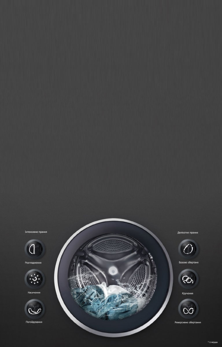 6 MOTION* ДЛЯ КОЖНОГО ТИПУ ТКAНИН