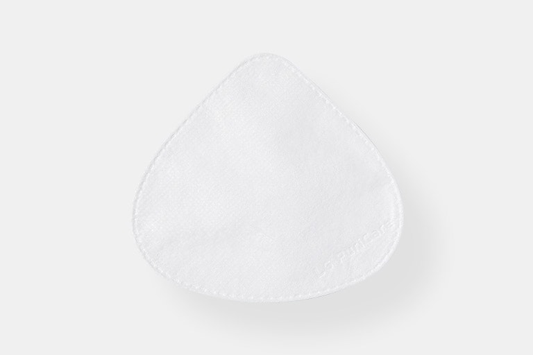 Вид збоку внутрішнього покриву маски для обличчя.