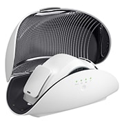 LG Кейс для очисника повітря індивідуального використання LG PuriCare™ AP300AWFA, Вид зліва на відкритий кейс, що містить очисник повітря індивідуального викорситання LG PuriCare™, PWKAUW01, thumbnail 5