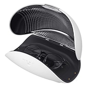 LG Кейс для очисника повітря індивідуального використання LG PuriCare™ AP300AWFA, Вид справа на відкритий кейс, що містить окуляри, PWKAUW01, thumbnail 12