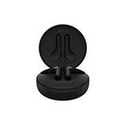 LG TONE Free FN6, A 45 degrees angle of a cradle opened up and two eabuds inside it, HBS-FN6, thumbnail 4