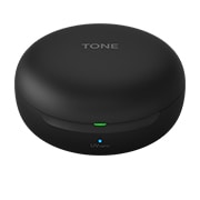 LG TONE Free FN7, Закритий зарядний кейс, вид спереду під кутом 45°, HBS-FN7, thumbnail 4