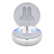 LG TONE Free FN7, Відкритий зарядний кейс з увімкненим декоративним підсвічуванням, вид спереду, HBS-FN7, thumbnail 6