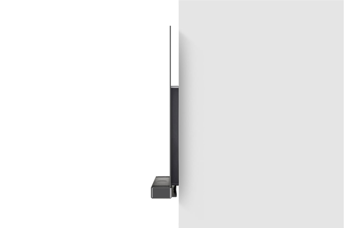 LG Саундбар LG SC9S, Side view of Sound Bar attachted with LG TV through an exclusive bracket hung on the wall, SC9S, thumbnail 9