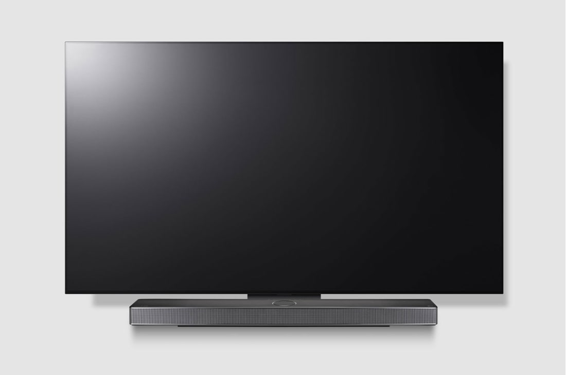 LG Саундбар LG SC9S, Front view of LG TV and Sound Bar mounted with an exclusive bracket, SC9S, thumbnail 10