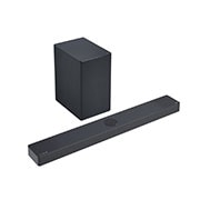 LG Саундбар LG SC9S, 45 degree side angle view of Sound Bar and Woofer, SC9S, thumbnail 5