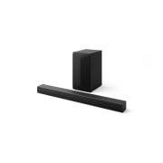 LG Саундбар LG для телевізора 3.1-канальний S60T, Angled view of LG Soundbar S60T and subwoofer, S60T, thumbnail 2