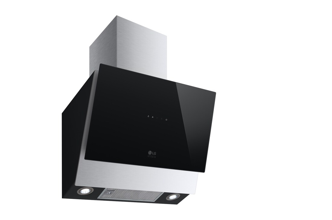 LG Декоративна витяжка LG Studio, 60 см, максимальна потужність 640 м3/г, очисний фільтр, LED підсвітка, Зображення з лівого боку, HCEZM2427B2, thumbnail 8