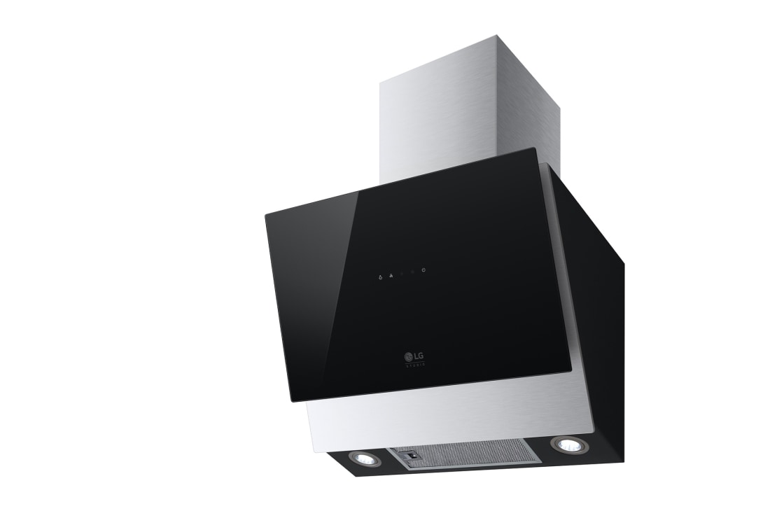 LG Декоративна витяжка LG Studio, 60 см, максимальна потужність 640 м3/г, очисний фільтр, LED підсвітка, Зображення з правого боку, HCEZM2427B2, thumbnail 10