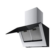 LG Декоративна витяжка LG Studio, 60 см, максимальна потужність 640 м3/г, очисний фільтр, LED підсвітка, Зображення відкритої витяжки з правого боку 3, HCEZM2427B2, thumbnail 13