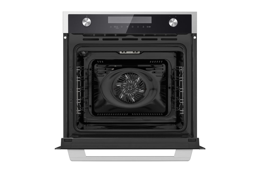LG Вбудована духова шафа, 72 л., великий об'єм, рівномірне приготування, багато режимів приготування, Зображення відкритої духової шафи спереду з увімкненою підсвіткою 3, WSEZD7225S1, thumbnail 4