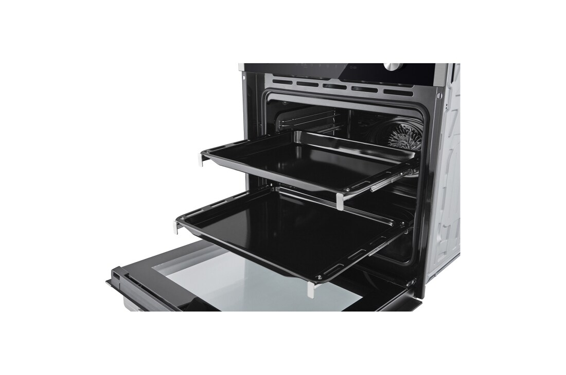 LG Вбудована духова шафа, 72 л., великий об'єм, рівномірне приготування, багато режимів приготування, Зображення телескопічних направляючих, WSEZD7225S1, thumbnail 11