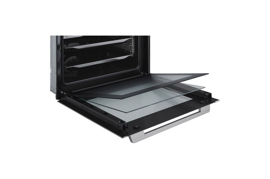 LG Вбудована духова шафа, 72 л., великий об'єм, рівномірне приготування, багато режимів приготування, Зображення трьохшарового скла 02, WSEZD7225S1, thumbnail 15