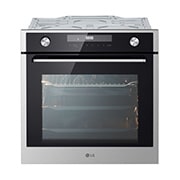 LG Вбудована духова шафа, 72 л., великий об'єм, рівномірне приготування, багато режимів приготування, Зображення спереду з увімкненою підсвіткою, WSEZD7225S1, thumbnail 1