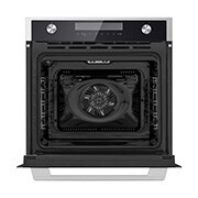 LG Вбудована духова шафа, 72 л., великий об'єм, рівномірне приготування, багато режимів приготування, Зображення відкритої духової шафи спереду з увімкненою підсвіткою 3, WSEZD7225S1, thumbnail 4