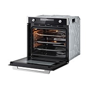 LG Вбудована духова шафа, 72 л., великий об'єм, рівномірне приготування, багато режимів приготування, Зображення відкритої духової шафи з правого боку, WSEZD7225S1, thumbnail 9