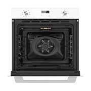 LG Вбудована духова шафа, 72 л., великий об'єм, рівномірне приготування,  багато режимів приготування, Зображення відкритої духової шафи спереду з увімкненою підсвіткою 3, WSEZ7213W, thumbnail 4