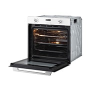 LG Вбудована духова шафа, 72 л., великий об'єм, рівномірне приготування,  багато режимів приготування, Зображення відкритої духової шафи з правого боку, WSEZ7213W, thumbnail 9