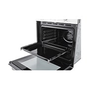 LG Вбудована духова шафа, 72 л., великий об'єм, рівномірне приготування,  багато режимів приготування, Зображення телескопічних направляючих, WSEZ7213W, thumbnail 11