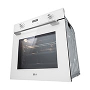 LG Вбудована духова шафа, 72 л., великий об'єм, рівномірне приготування,  багато режимів приготування, Зображення з перспективи справа знизу, WSEZ7213W, thumbnail 12
