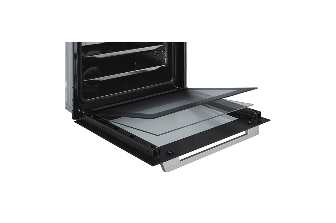 LG Вбудована духова шафа, 72 л., великий об'єм, рівномірне приготування,  багато режимів приготування, Зображення трьохшарового скла 02, WSEZM7225B1, thumbnail 15