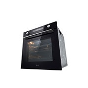 LG Вбудована духова шафа, 72 л., великий об'єм, рівномірне приготування,  багато режимів приготування, Зображення з перспективи справа знизу, WSEZM7225B1, thumbnail 12