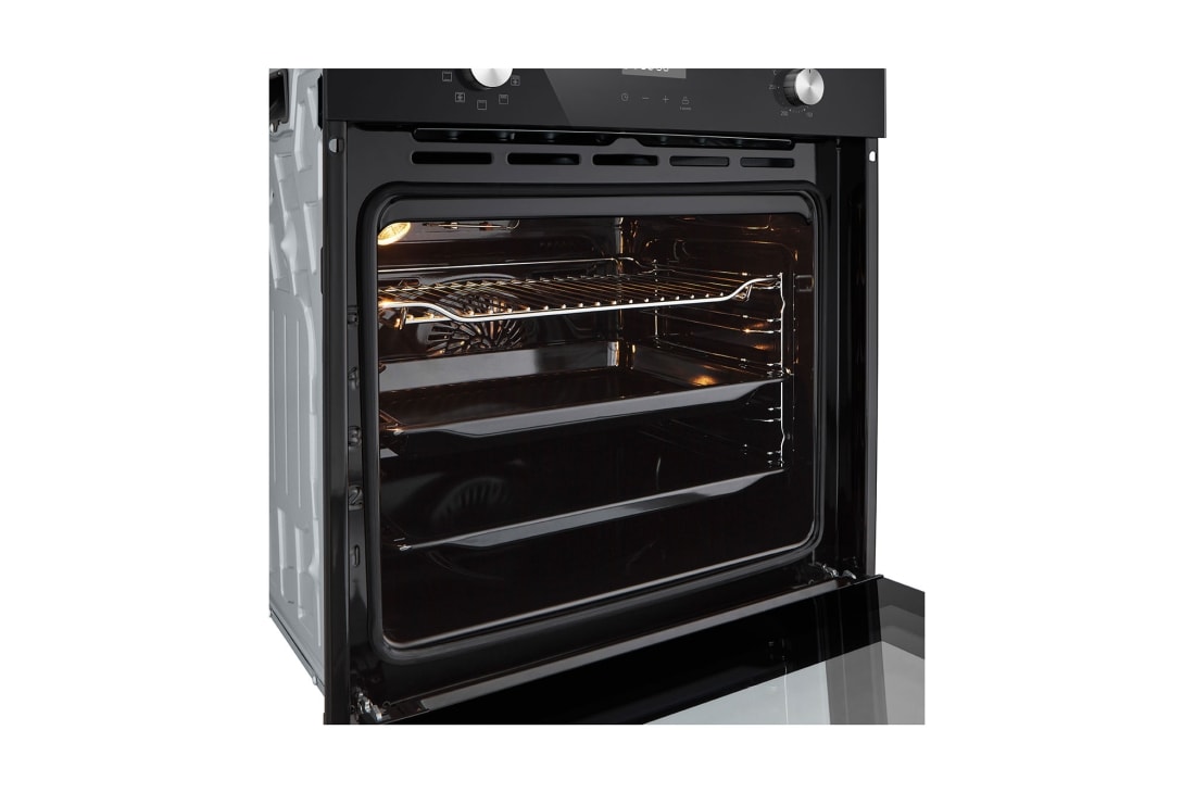LG Вбудована духова шафа, 72 л., великий об'єм, рівномірне приготування,  багато режимів приготування, Зображення телескопічних направляючих, WSEZ7213B, thumbnail 11