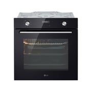 LG Вбудована духова шафа, 72 л., великий об'єм, рівномірне приготування,  багато режимів приготування, Зображення спереду з увімкненою підсвіткою, WSEZ7213B, thumbnail 1