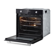 LG Вбудована духова шафа, 72 л., великий об'єм, рівномірне приготування,  багато режимів приготування, Зображення відкритої духової шафи з правого боку, WSEZ7213B, thumbnail 9