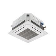 LG Стельова касета (стандартна), 4-стороння, 7&nbsp;кБТО, LG Ceiling Cassette ARNU07GTRB4 consists of a gray top and a white bottom. At the bottom, there are fans in each of the four directions, so air can flow., ARNU07GTRB4, thumbnail 1
