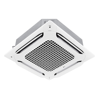 LG Dual Vane Cassette, внутрішній блок, 28&nbsp;кБТО має квадратну форму, а повітря може поширюватися в чотирьох напрямках.1