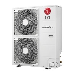 Настінний блок LG Wall Mounted ARNU05GSJC4 має довгу прямокутну форму паралелепіпеда й злегка вигнутий низ. Унизу є вихід для повітря, а вгорі&nbsp;— решітка.2