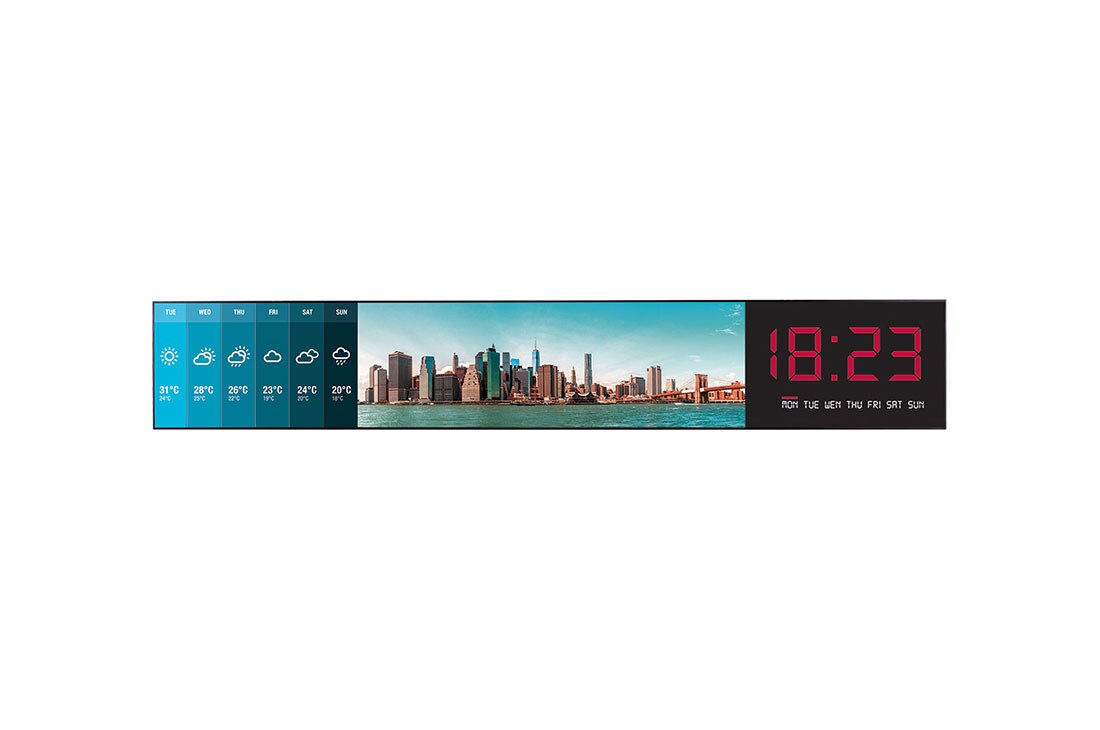 LG 86'' Ultra Stretch панель зі співвідношенням сторін 58:9, роздільною здатністю UHD (3840x600) та яскравістю 700 кд/м², 86BH7C-B
