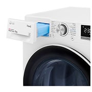 LG Стандартна сушильна машина | Тепловий насос | Автоочищення конденсатора | 9 кг, Вигляд справа на деталі лотка , DC90V5V0W, thumbnail 7