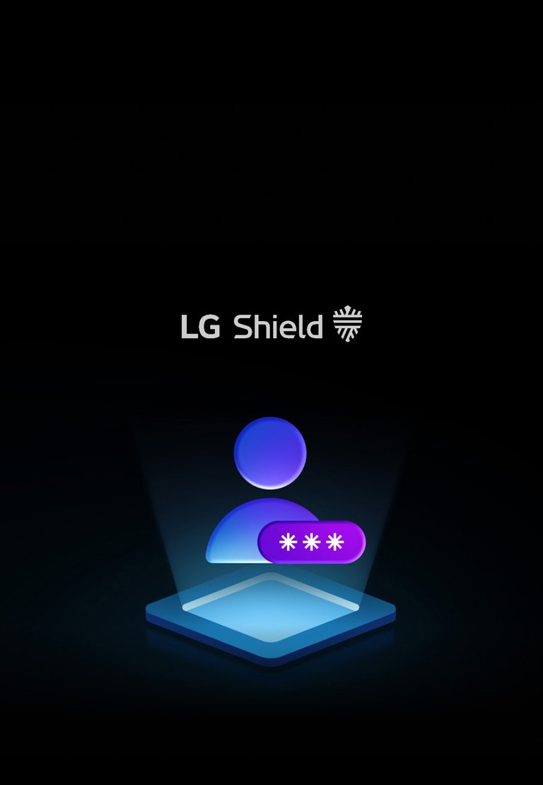 Піктограма людини з прихованим паролем у вигляді зірочок символізує конфіденційність.