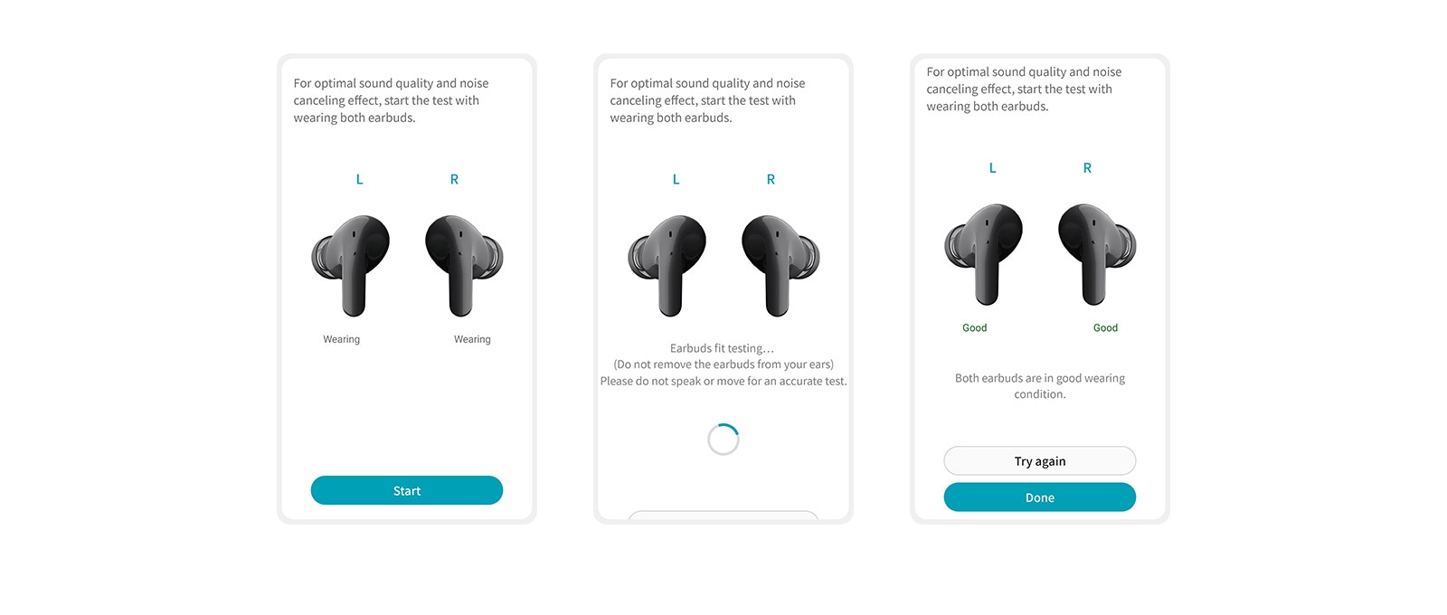 Зображення застосунку з порадами, як налаштувати найкраще звучання.