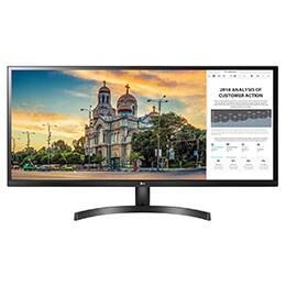 34” UltraWide™ Full HD IPS монітор з колірним простором sRGB 99%2