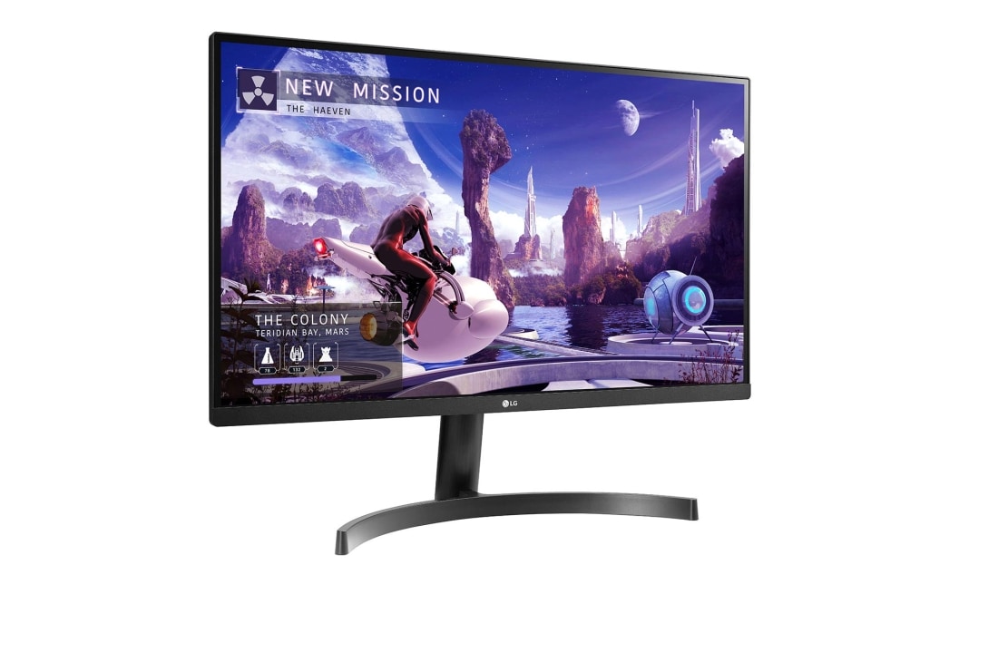 LG 27'' QHD IPS монітор з AMD FreeSync™, +15 Degree side view, 27QN600-B, thumbnail 3