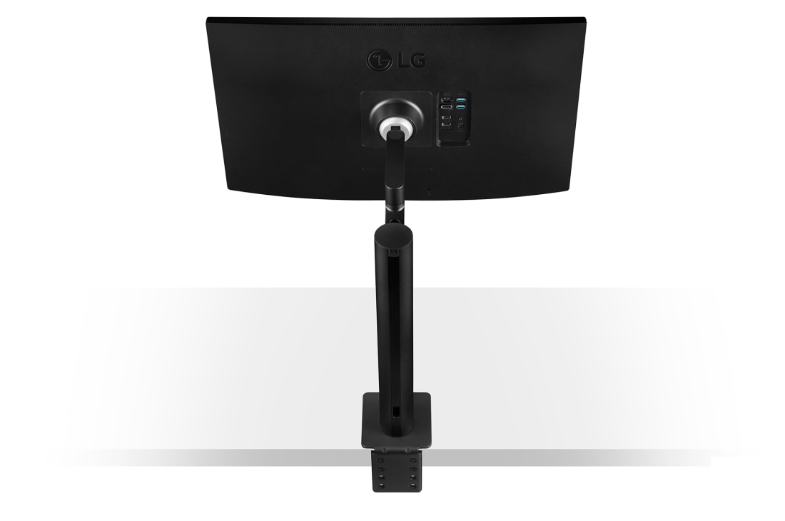 LG 27'' QHD Ergo IPS монітор з USB Type-C™, Rear Side View Monitor Arm Stretched On The Center, 27QN880-B, thumbnail 13