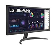 LG 26'' 21:9 UltraWide™ Full HD IPS монітор з AMD FreeSync™, perspective view, 26WQ500-B, thumbnail 4
