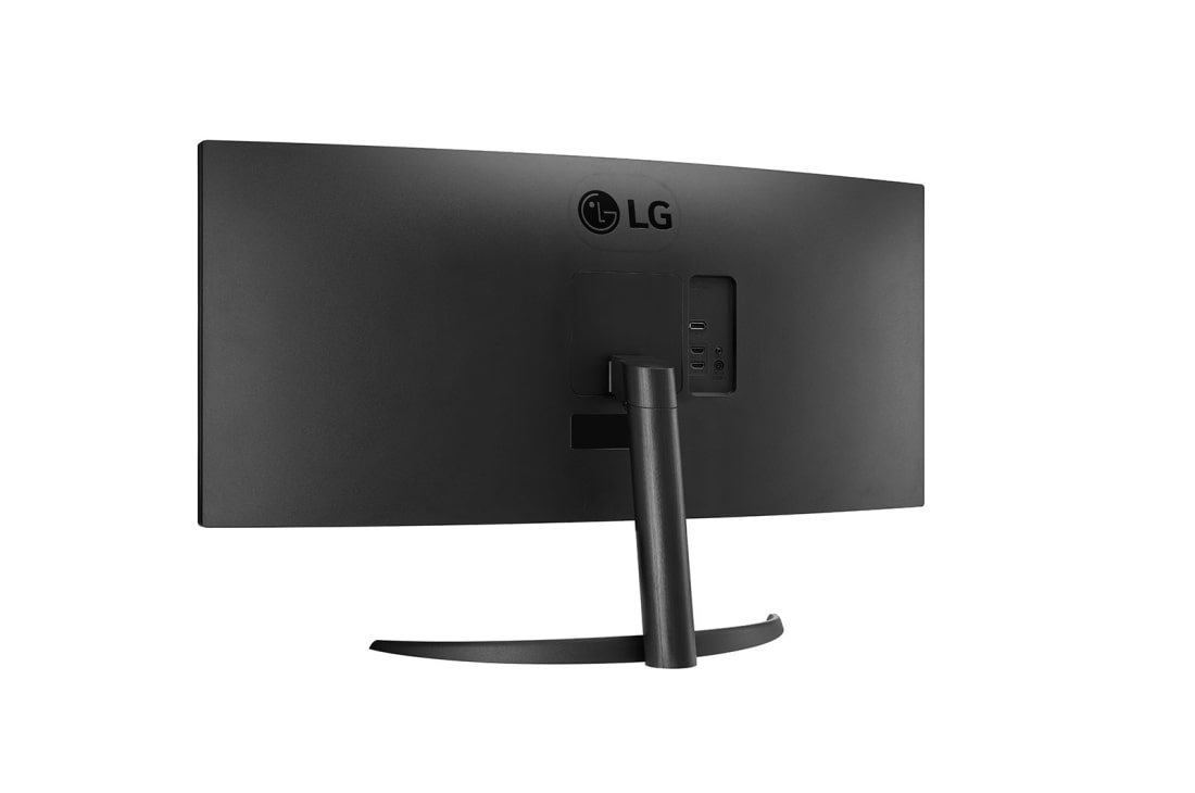 LG 34'' 21:9 Curved UltraWide™ QHD (3440 x 1440) монітор на основі технології FreeSync™, вигляд іззаду під кутом +15° , 34WR50QC-B, thumbnail 7