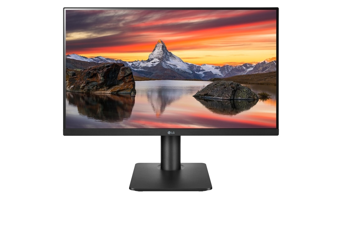 LG 23,8'' IPS Full HD монітор із тонкою рамкою з трьох сторін, вигляд спереду, 24MP450-B