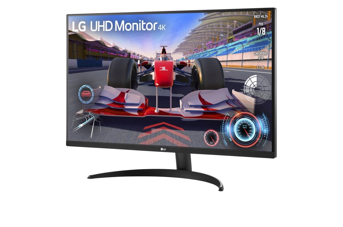 LG 31,5-дюймовий UHD 4K HDR монітор, -15 градусів вид збоку, 32UR500-B, thumbnail 4