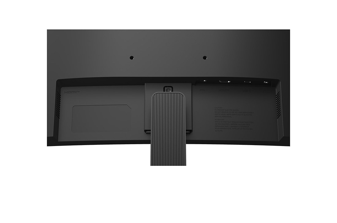 LG 23,8-дюймовий вигнутий монітор FHD з USB-C, close-up view of ports, 24U421A-B, thumbnail 9