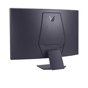 LG 32-дюймовий вигнутий ігровий монітор UltraGear™ 1000R | QHD, 1 мс (GtG), 180 Гц, rear perspective view, 32GS60QC-B, thumbnail 7
