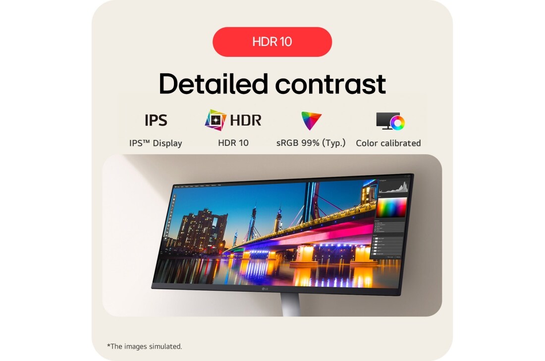 LG 29-дюймовий монітор UltraWide 21:9 WFHD (2560x1080) IPS Дисплей, HDR10, 29U531A-W, thumbnail 13