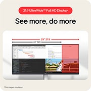 LG 29-дюймовий монітор UltraWide 21:9 WFHD (2560x1080) IPS Дисплей, 21:9 UltreWide, 29U531A-W, thumbnail 12